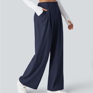 Halara Flex™ High Waisted Pocket Wide Leg Waffle Work Pants
